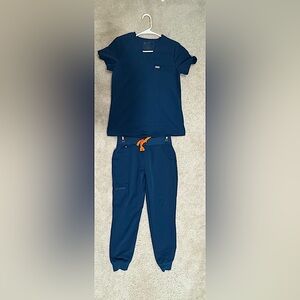 Figs deep reef scrub set XS/XSP